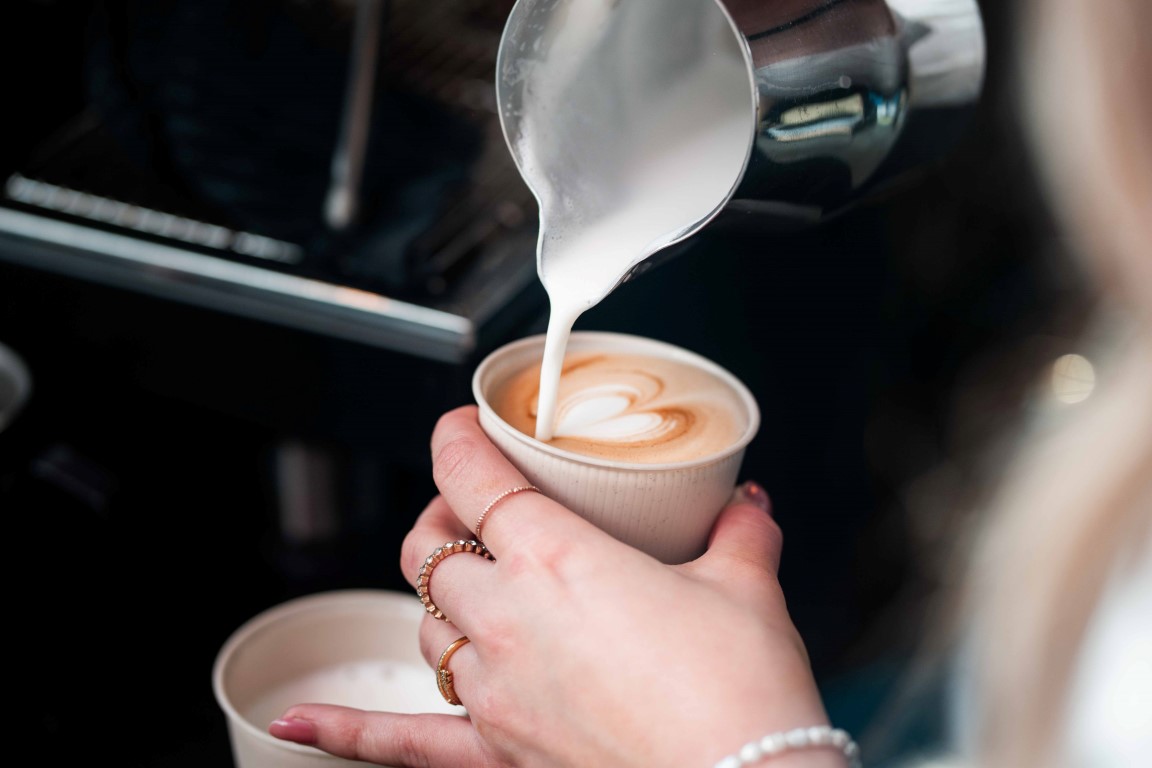 mobiel cafe met barista