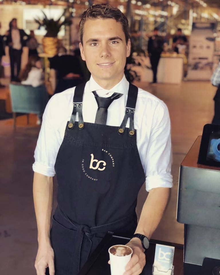 Barista van Bar Company op een event